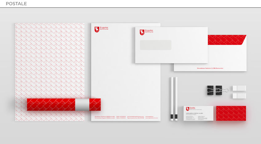 Skisse av brevark, konvolutter og visittkort. 1