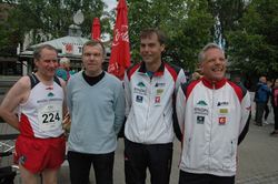 Et utvalg tredjelagsløpere: Ole Kristian Løset, Arne Olav Gåsvand, Nils Ingar Halgunset og Alf Petter Bøe.