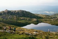 Fra Tifjellet mot Steinkjerkvatnet