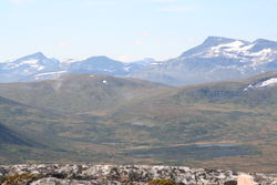 Utsikt mot Snota og Litj-Rinnvatnet