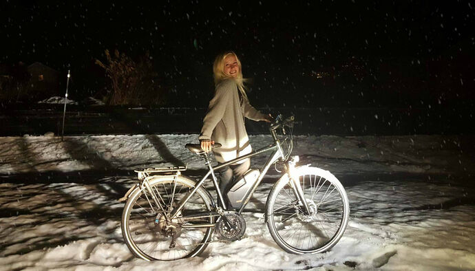Aina Beathe Kallset Fjærli vant el-sykkel