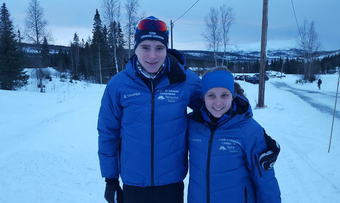 Stine Fiske og Kristoffer Berset