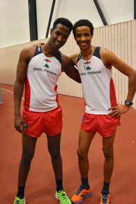 Abdisamad og Ermias, som har løpt 3.000m.