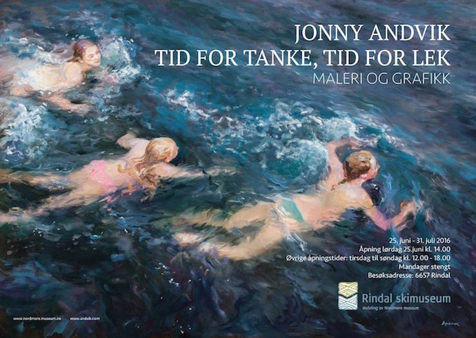 JONNY ANDVIK plakat sommerutstilling 2016