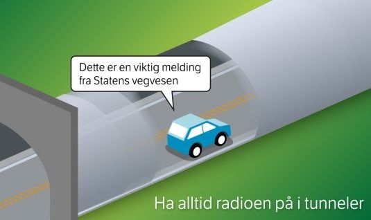 Radio i tunnel Statens vegvesen
