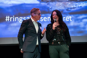 Næringssjef Tor Rullestad og KK-redaktør Ingeborg Heldal.