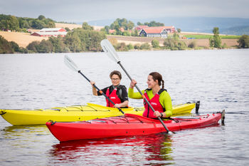 Kajakkpadling på Mjøsa
