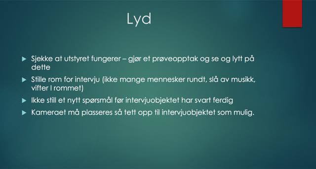 Tips for god lyd i listeform