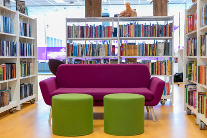 Biblioteket på Brøttum.