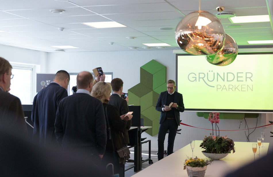 Åpning av Gründerparken.