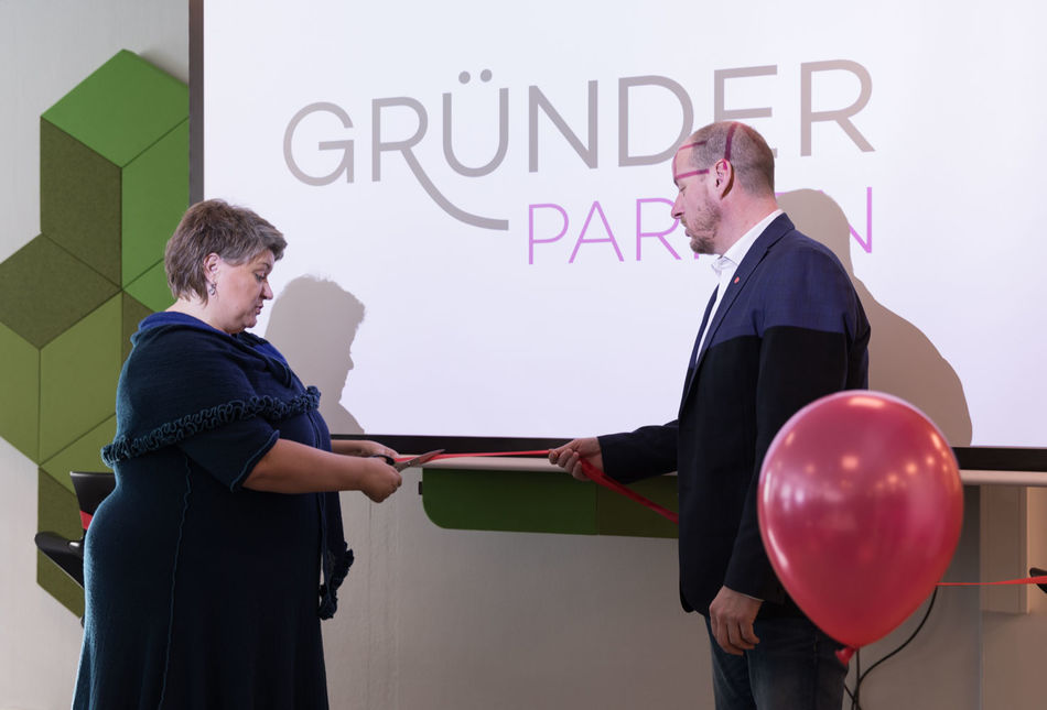 Åpning av Gründerparken.