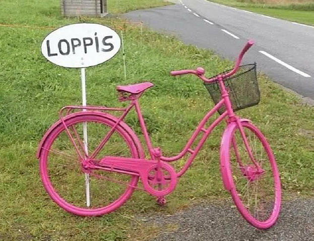 Loppis - Rosa sykkel