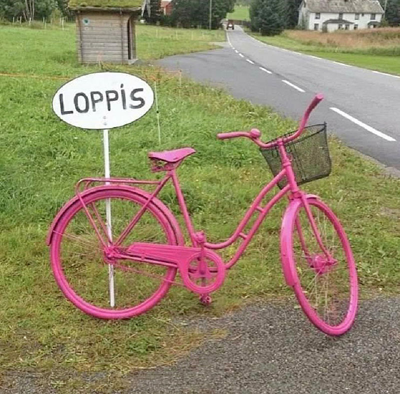 Loppis - Rosa sykkel