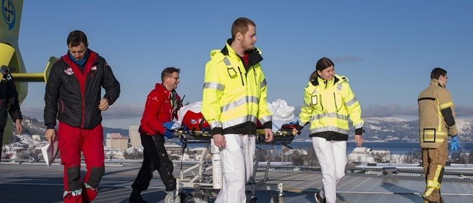 Helse Midt-Norge øvelse foto fra pressemelding