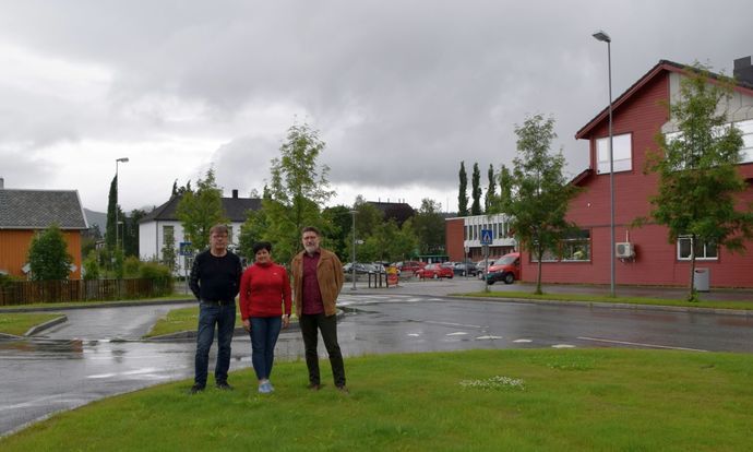 Nils Stokke Anne Norli og Tom Godtland i torgdagkomiteen