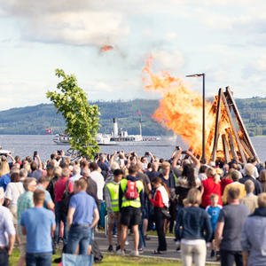 Sankthansbål i Mjøsparken