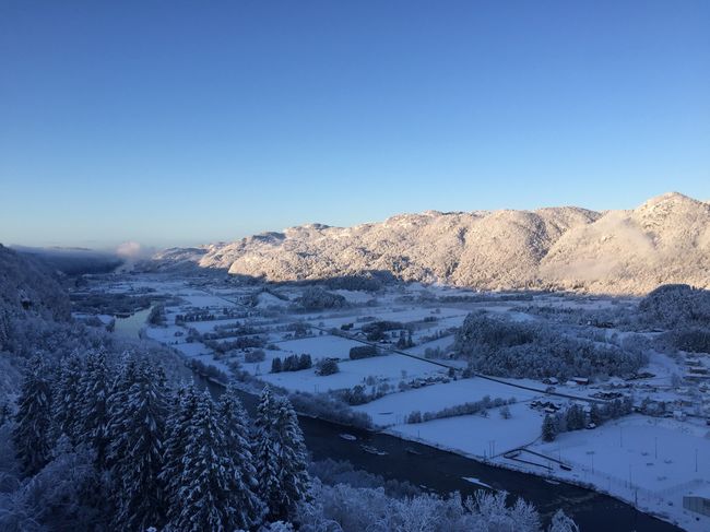 Utsikten snø