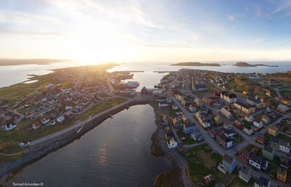 Vardø summer aerial photo © Biotope