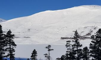 Snøskred bilde 2 uke 16, 2020, sørvest for Gråhaugen fjellstue