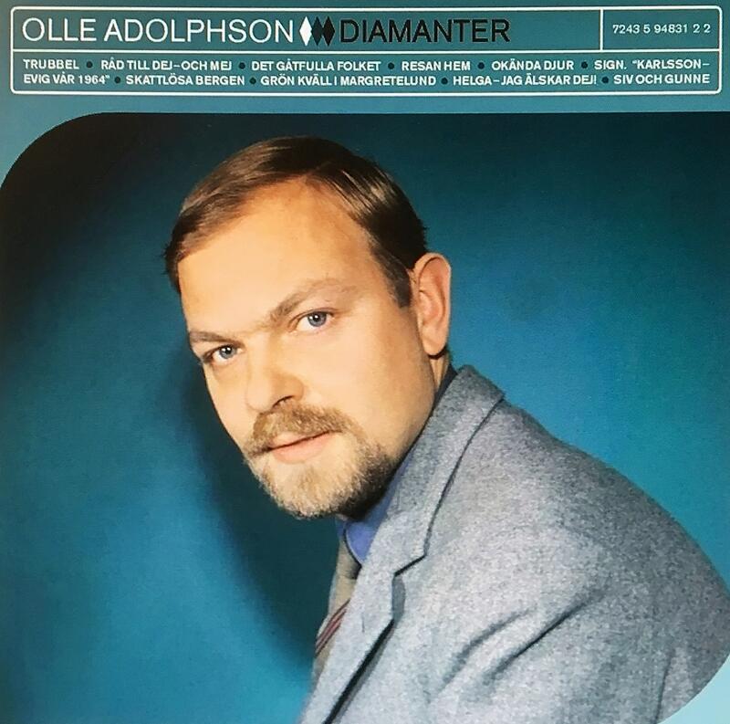 Artisten bak «En glad calypso om våren» og andre hits, Olle Adolphsson, stamma frå Settem. (Platecover)