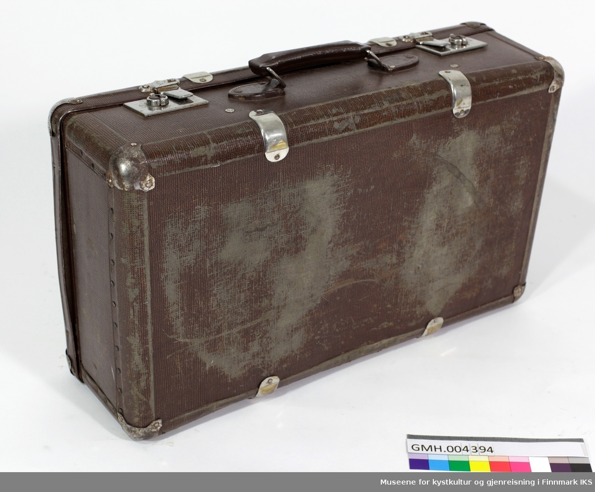 Koffert som var med på tvangsevakueringa i 1944.