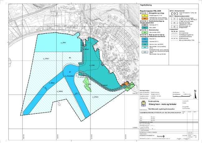 Vedtatt - Plankart - Detaljreguleringsplan for Kiberg havn
