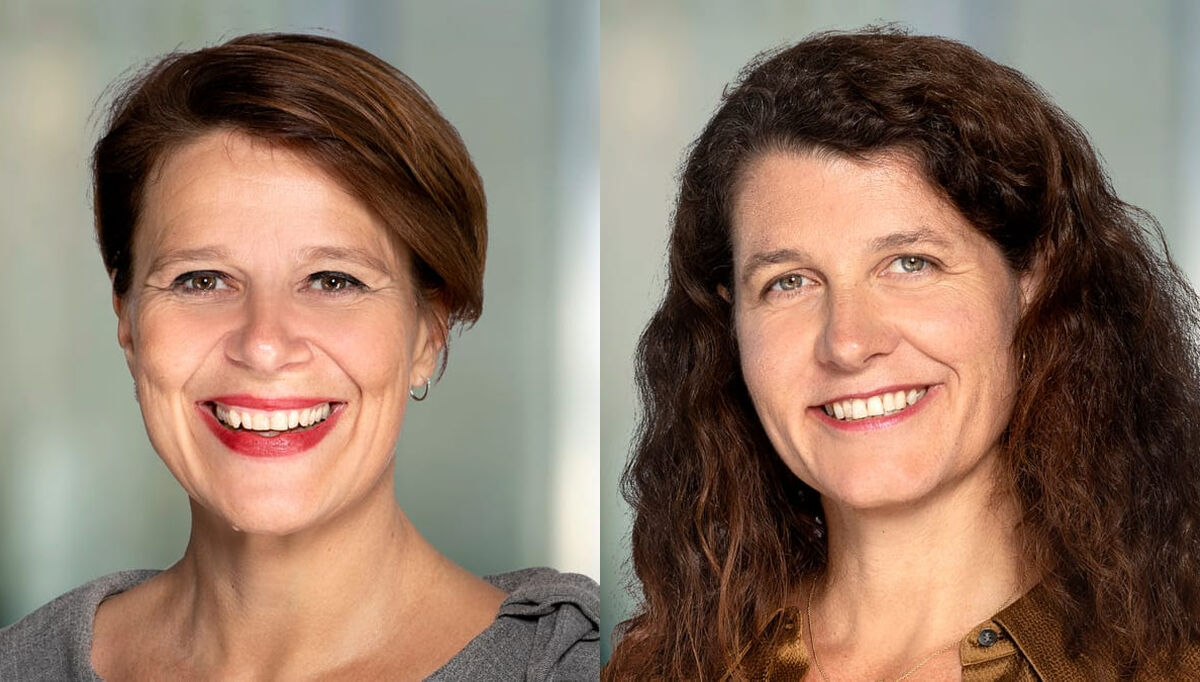 Administrerende direktør i Norsk Eiendom, Tone Tellevik Dahl og daglig leder i Grønn Byggallianse, Katharina Bramslev unnamed-5