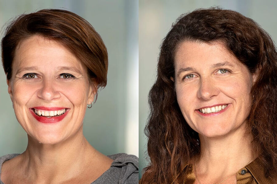 Administrerende direktør i Norsk Eiendom, Tone Tellevik Dahl og daglig leder i Grønn Byggallianse, Katharina Bramslev