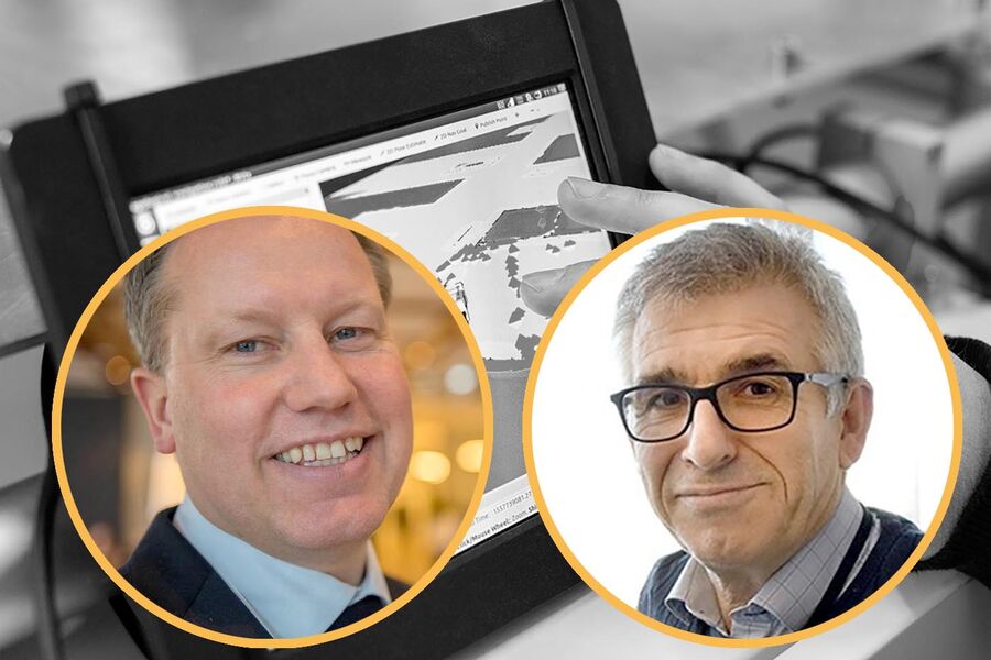 I en dyp faglig samtale: Rpoar Smelhus (t.h.) og Roar Ramby Johannesen. Fotomontasje: ITBaktuelt