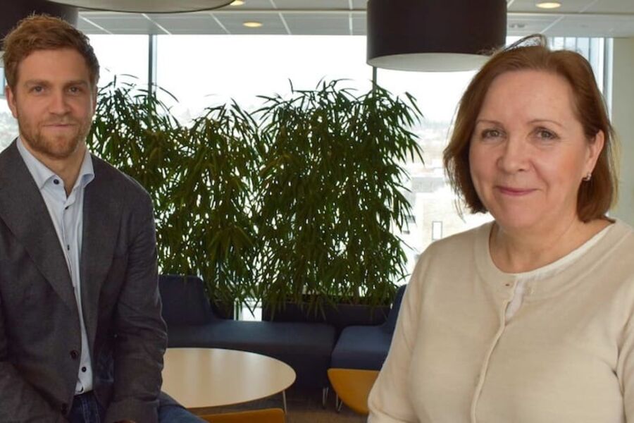 Herman Bjørn Smith og konsernsjef Grethe Bergly i Multiconsult.