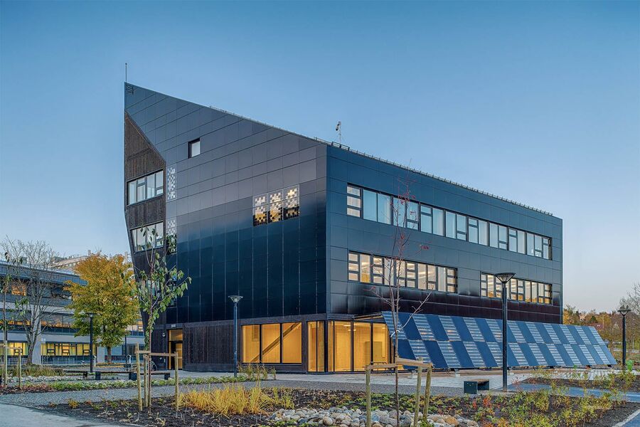 Det nye nullutslippslaboratoriet ligger på Gløshaugen i Trondheim. Foto: Matthias C. Herzog 