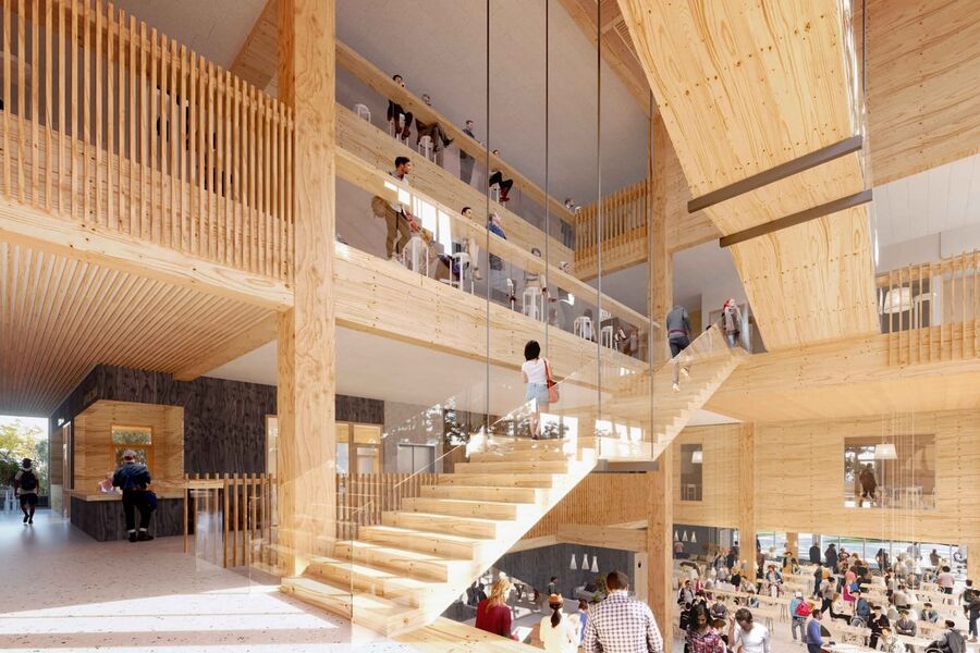 Grimstad tannlege- og fagskole. Foto:  Filter Arkitekter