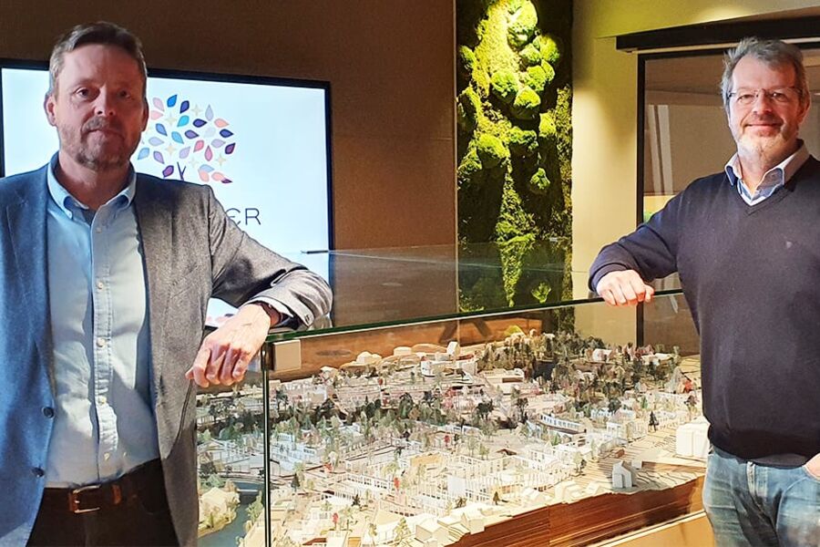 Terje Wathne, Teknisk Eiendomssjef i Mustad Eiendom og Anders Sandmæl, Daglig leder i Dokumentert AS