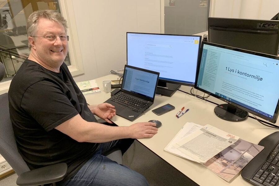 Morten Olav Berg, prosjektleder tekniske fag hos Itech AS er en av kurslederne denne våren. Foto: Lyskultur 