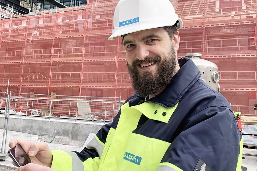 Håvard Gilja, senior HMS- og SHA-rådgiver i Rambøll, har vært med og utvikle appen. 