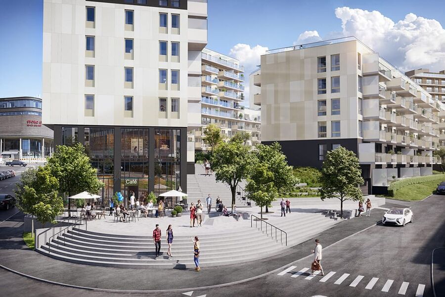 Nyegaardskvartalet og Nycoplassen.