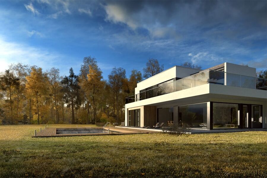 Eneboligen Bladet fra Vestlandshus.