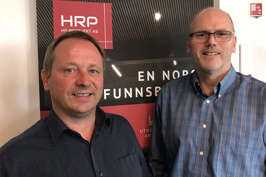 HR Prosjekt har fått ansvaret for rehabiliteringen av Rådhuset i Bergen. Her ser vi fra venstre direktør for divisjon vest for, Morten K. Ottesen  og prosjektleder Sven Selle.