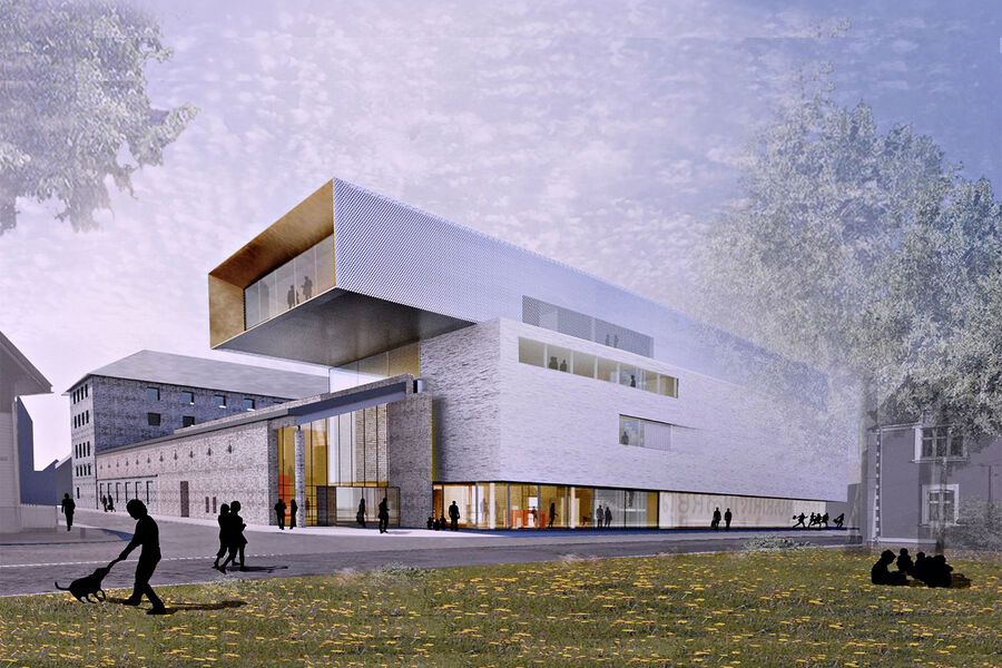 Tupelo arkitektur/Narud Stokke Wiig AS, slik Arkeologisk museums nye lokaler i Stavanger er tegnet.