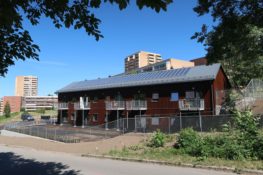 Slik ser det nye boligbygget ut satt opp av Boligbygg Oslo KF.