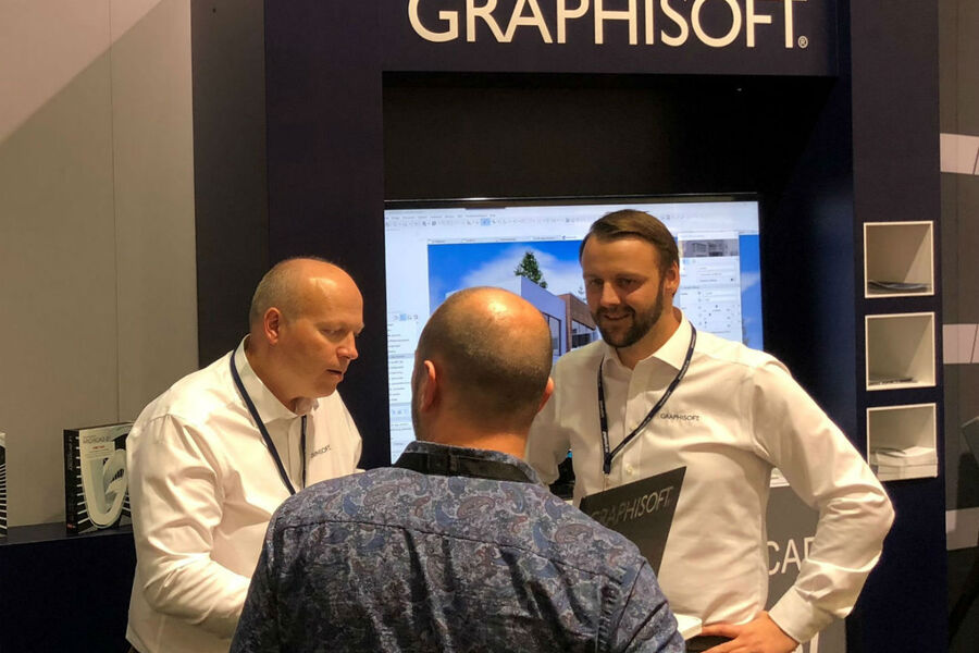 fra venstre Frode Saltkjelvik (teknisk sjef) og Christoffer Rygh Fladby (produktsjef BIMcontact).