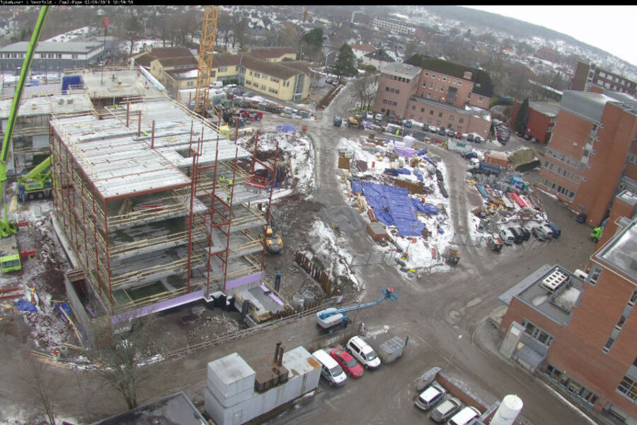 Fra utbyggingrn av Sykehuset i Vestfold.