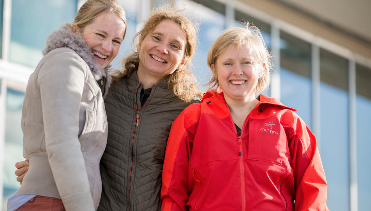 Tre daglig leder i Lavenergiprogrammets ti år, fra vnstre Guro Haug, Christine Molland Karlsen og Solveig M. Irgens. Foto: Dovydas Miliauskas 2017-12-22-lavenergiprogrammet