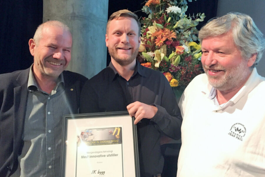 Fra venstre: Dr. Ing Fredrik Horjen, Bernt Øvern, og Harald Andersen (også omtalt som hjernen bak ikbygg.no)