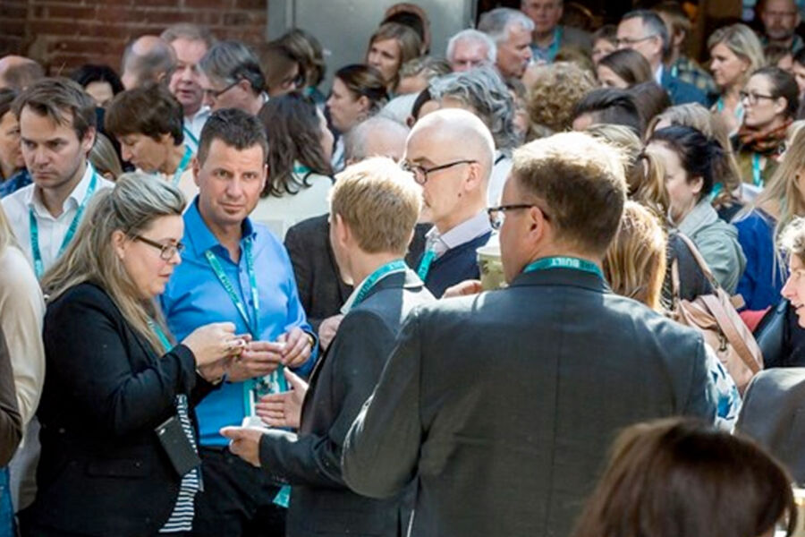 Nesten 500 er påmeldt årets FutureBuilt-konferanse. Her et glimt fra fjorårets konferanse i Drammen. Foto: Tove Lauluten.