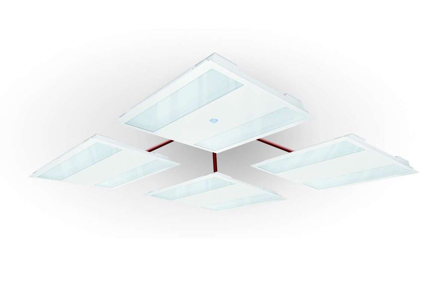 Utviklet som en systemløsning  for typiske kontorbygg, med energieffektiv lysregulering og ved behov også arbeidslys med biologisk virkning.