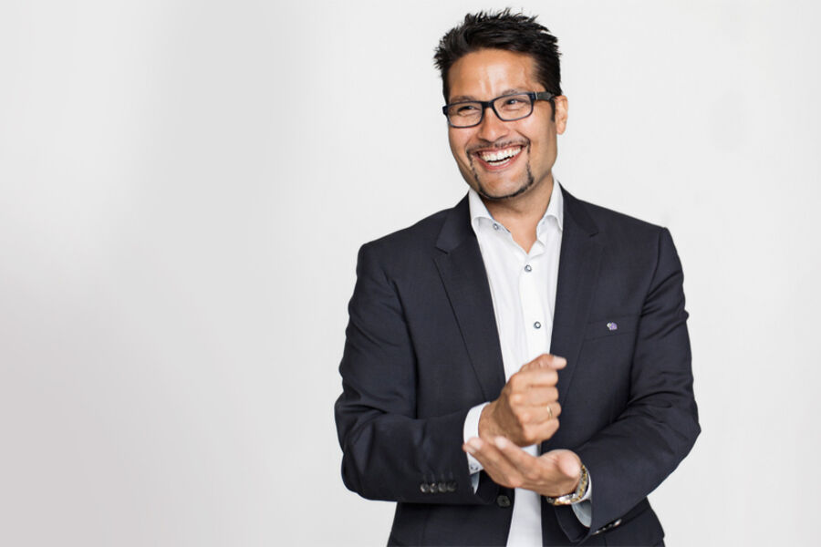 Konsernsjef Daniel Kjørberg Siraj slår et slag for å industrialisere byggebrasjen.