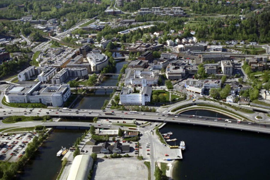 Sandvika i Bærum kommune. Foto:  Europabevegelsen