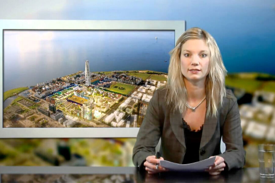 Skjermbilde fra TV-sendingen Lokalguiden om Masthusen i Malmø