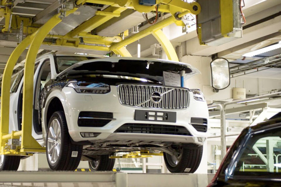 Foto fra Volvo-fabrikken i Torslanda. Foto: Volvo Cars